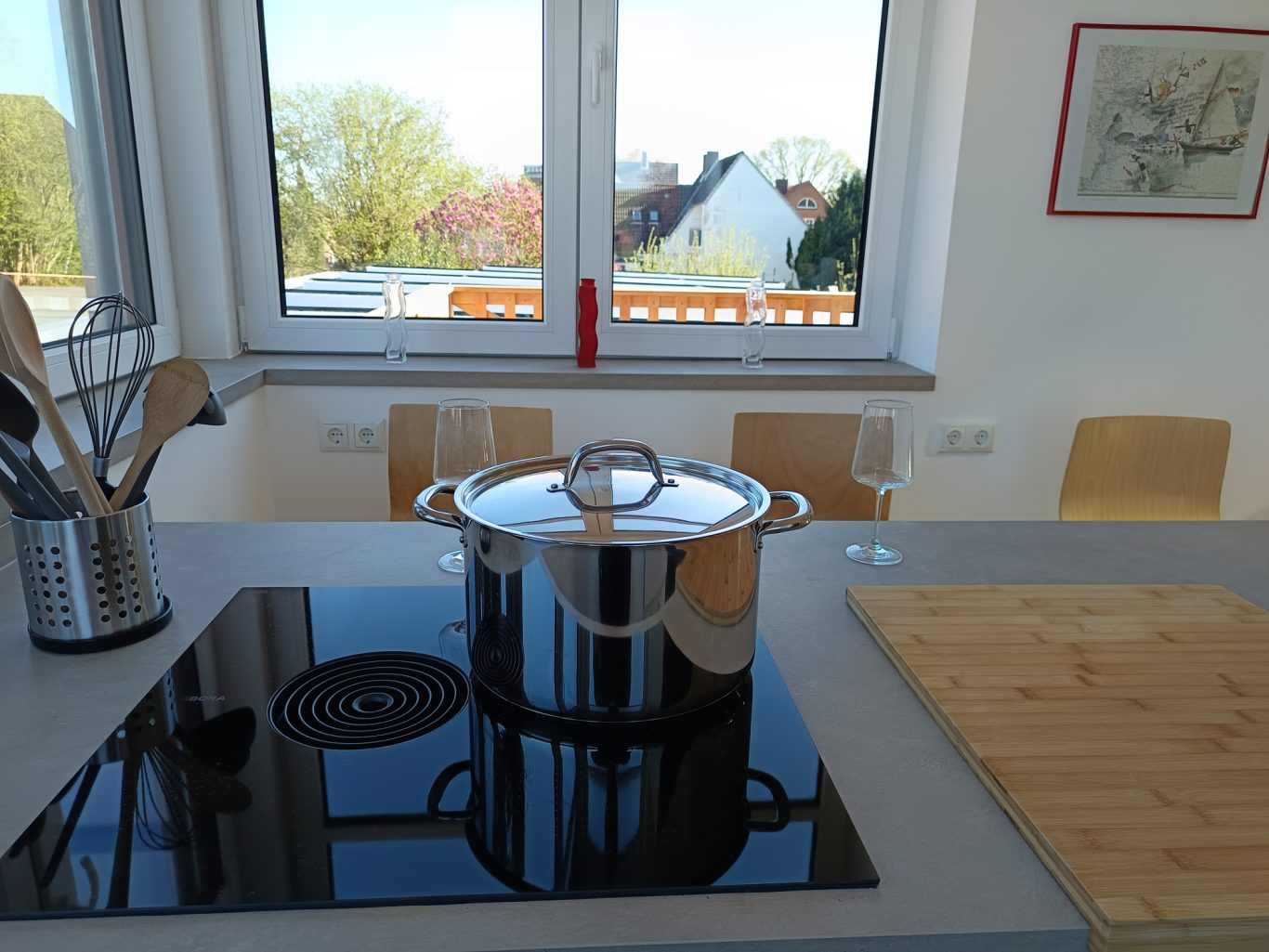 Kochen mit Ausblick über die Dächer Kappelns Kochen- Kappeln an der Schlei, Kiekut 9